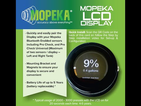Mopeka LCD Wireless Display f/Pro Check, Universal, PRO200, Pro Plus