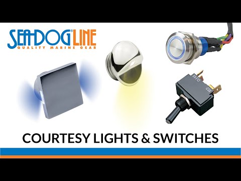 Sea-Dog LED Push Button On/Off Switch - Formed 304 Stainless Steel