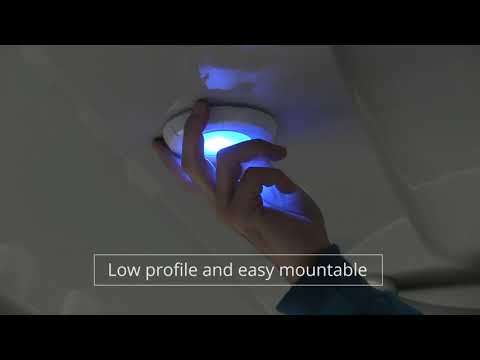 Lumitec Aurora LED Dome Light - White Finish - White Dimming