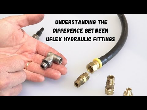 Uflex Male Run T-Fitting - 3/8" x 3/8" Tube x 1/4" NPT