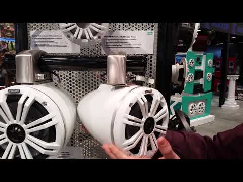 KICKER KMTC9 9" Horn Loaded Tower System - 4-Ohm, White