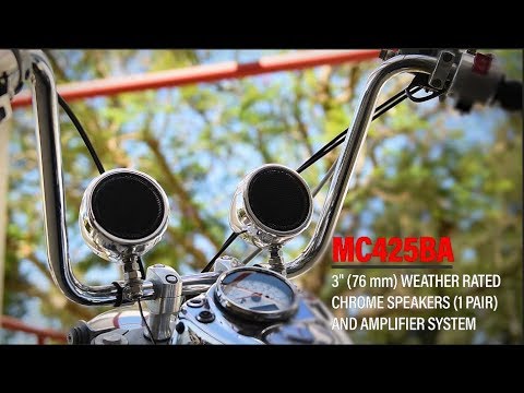 Boss Audio 3" MCBK425BA Motorcycle Speaker System - Black - 600W