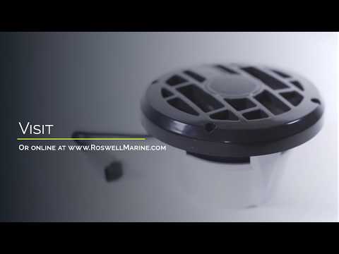 Roswell R Series 6.5” Marine Speakers - Anthracite Grille - 60W RMS & 120W Peak Power